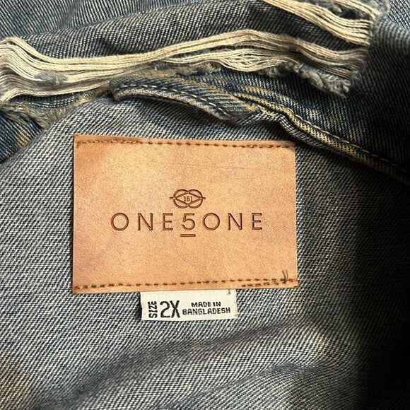 One 5 One denim jacket 2X (2575) - Picture 5 of 7